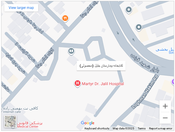 نقشه موقعیت کتابخانه